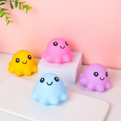 1pcs radom Octopus Squeeze Toys Ball Squishy Stress Relief Decompression Toy Soft TPR Antistress Balls for 1 - Stress Ball