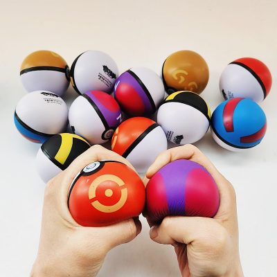 2022Pokemon Fidget Toys Pokeballs Soft Luminous and Multicolor Crystal Pet Pokebolas Poke Action Figure Game Ball - Stress Ball