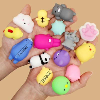 50 5PCS Kawaii Squishies Mochi Anima Squishy Toys For Kids Antistress Ball Squeeze Party Favors Stress 2 - Stress Ball