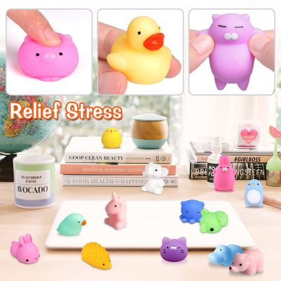 50 5PCS Kawaii Squishies Mochi Anima Squishy Toys For Kids Antistress Ball Squeeze Party Favors Stress 3 - Stress Ball