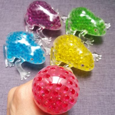 Antistress Fidget Toys Pack Squish Squeeze Frog Decompression Soft Rubber Bubble Big Beads Toys Adult Stress 2 - Stress Ball
