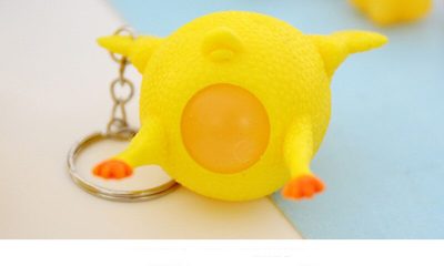 Cute Chicken Egg Laying Hens Crowded Stress Ball Keychain Creative Funny Spoof Tricky Gadgets Toy Chicken 3 - Stress Ball