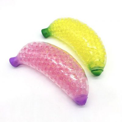 Fashion Kawaii Slime Transparent Banana Anti Stress Relieve Fidget Squishy Soft Finger Bubble Squishy Squeeze Toys 5 - Stress Ball