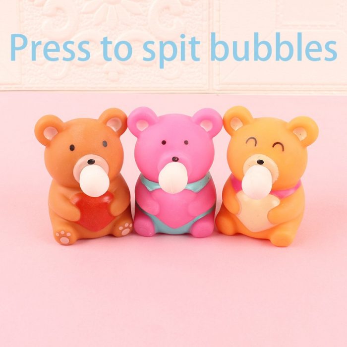 Fidget Toys Blow Spits Bubble Squeeze Fashion Lovely Animals Soft Squishy Antistress Relief Toy for Autism 2 - Stress Ball