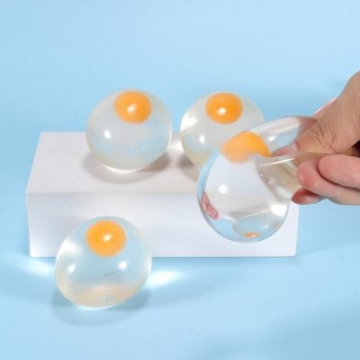 Squishy Egg Rubber Novelty Anti Stress Ball Squishy Big Liquid Fun Splat Egg Venting Balls Squeezing 5 - Stress Ball