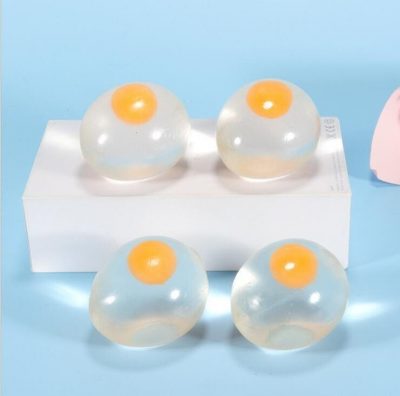 Squishy Egg Rubber Novelty Anti Stress Ball Squishy Big Liquid Fun Splat Egg Venting Balls Squeezing 6 - Stress Ball